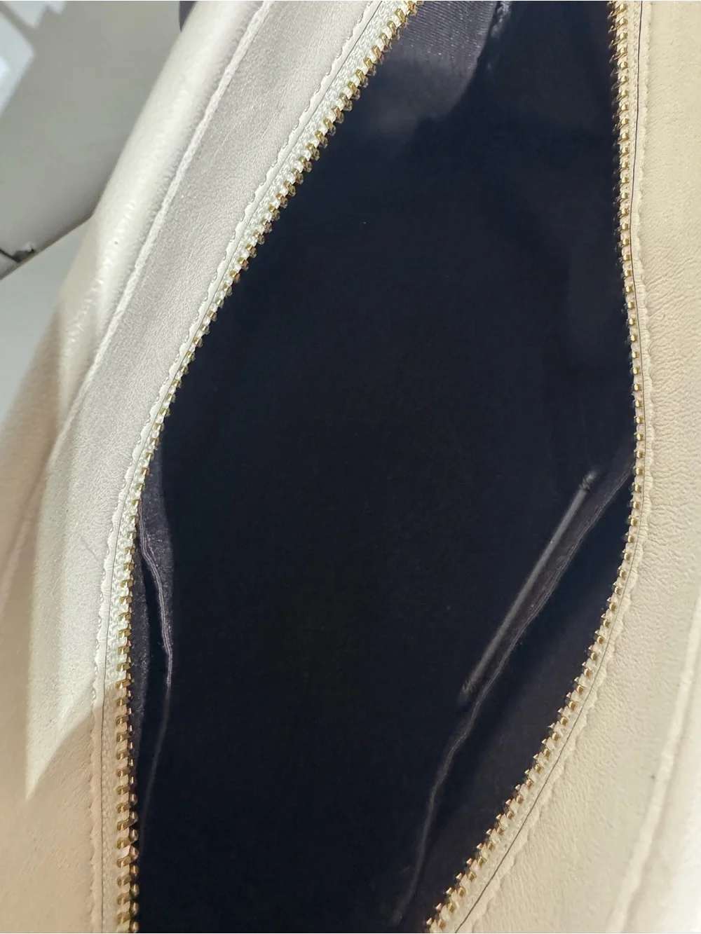 Coach Ivory Pebbled Leather Tote with Bow Accent
